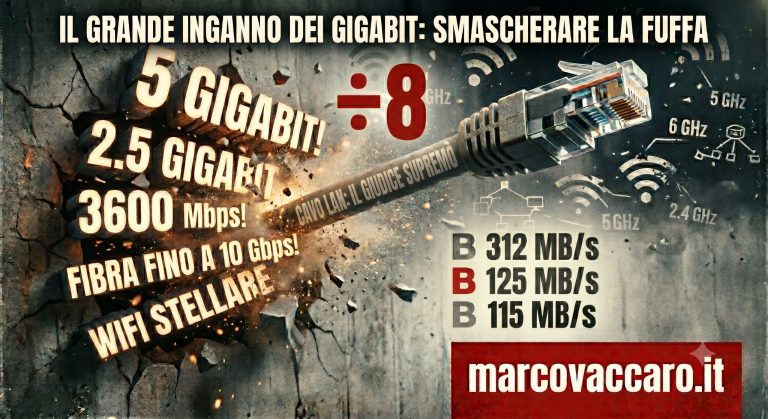 Il grande inganno dei gigabit: guida definitiva per smascherare la fuffa delle connessioni