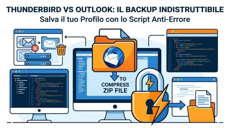 Thunderbird stravince su Outlook: Guida tecnica al backup indistruttibile e al recupero rapido delle email