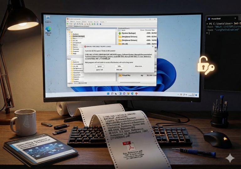 Come risolvere l’errore del nome file troppo lungo su Windows (abilitare i long paths)