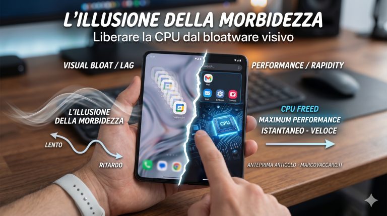 L’illusione della morbidezza: liberare la cpu dal bloatware visivo di android