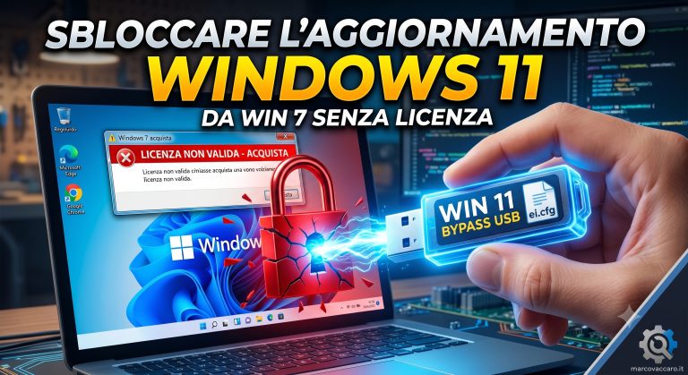 Aggiornare a Windows 10 e 11 partendo da un Windows 7 senza licenza: come saltare il blocco Microsoft