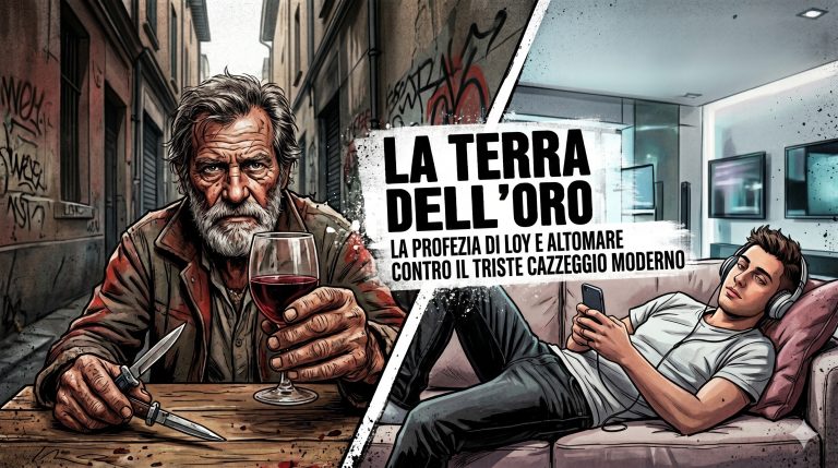 La terra dell’oro: la profezia di loy e altomare contro il triste cazzeggio moderno