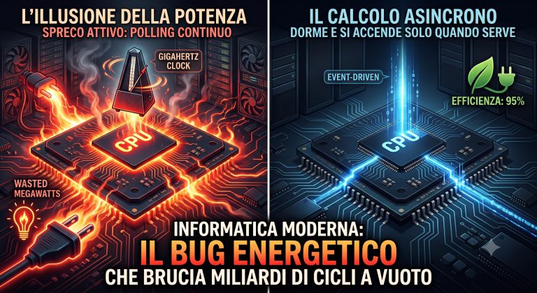 Perché l’informatica moderna brucia energia per non fare nulla