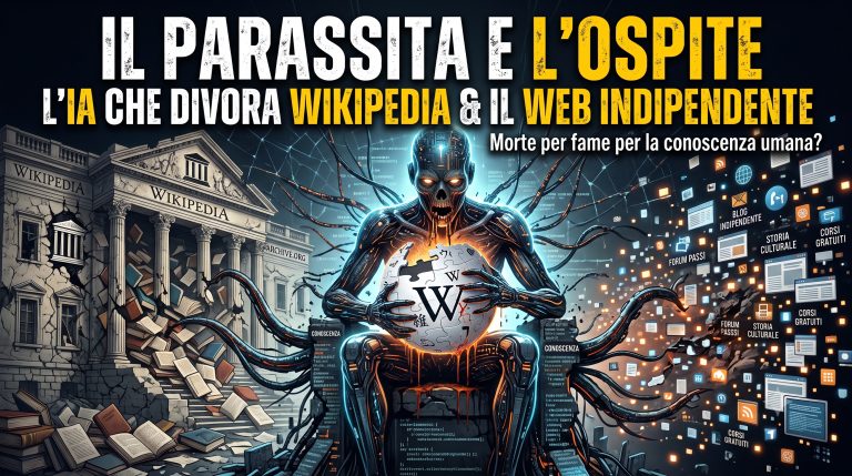 Il parassita e l’ospite: perché l’intelligenza artificiale rischia la morte per fame