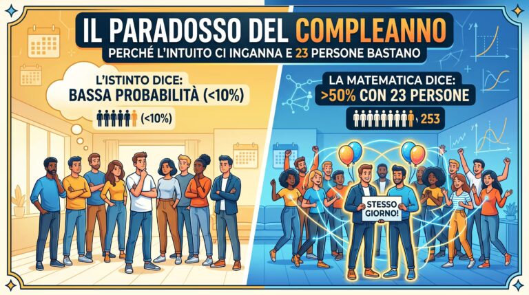 Il paradosso del compleanno: perché l’istinto ci inganna